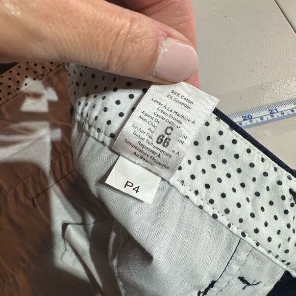 NWT Talbots Perfect Skimmer Blue Capri Pants Size 18 Button Hem XL Pedal Pusher - Picture 13 of 13